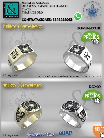 Anillos de 2025 graduacion buap